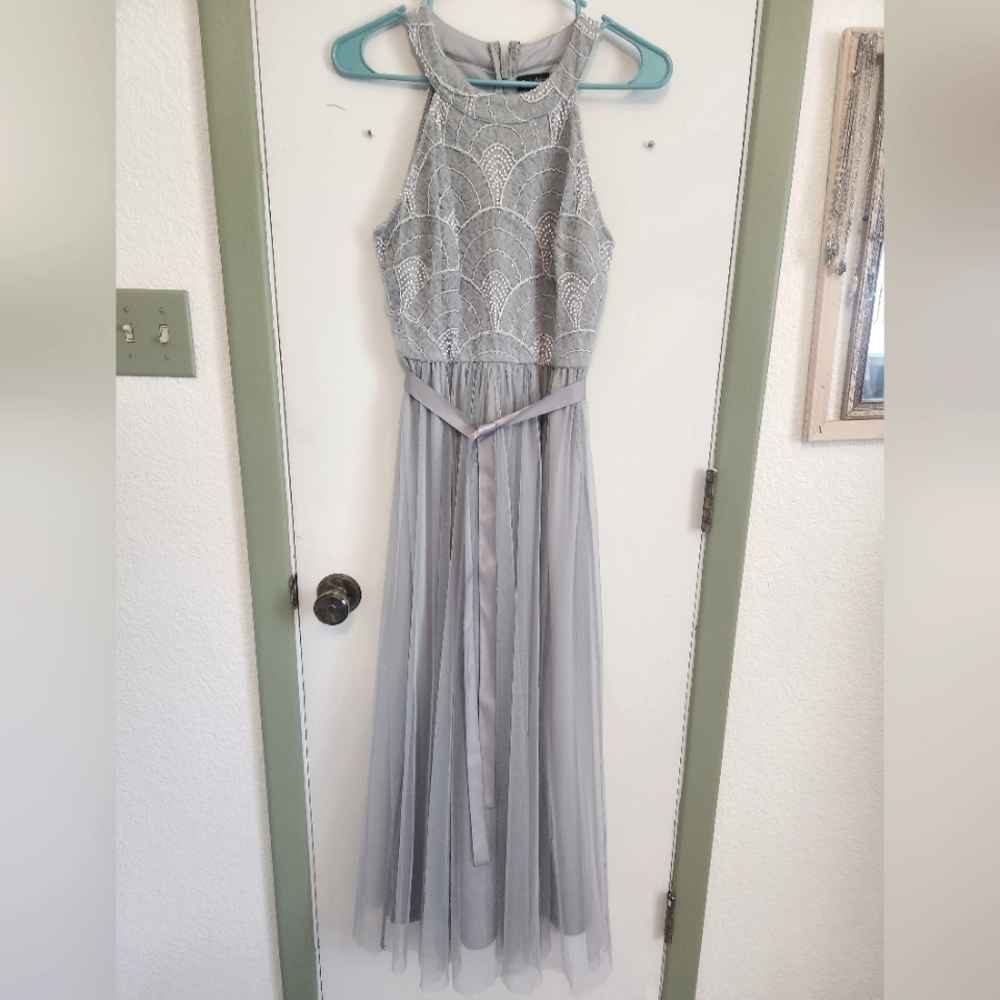 Candalite petite silver dress